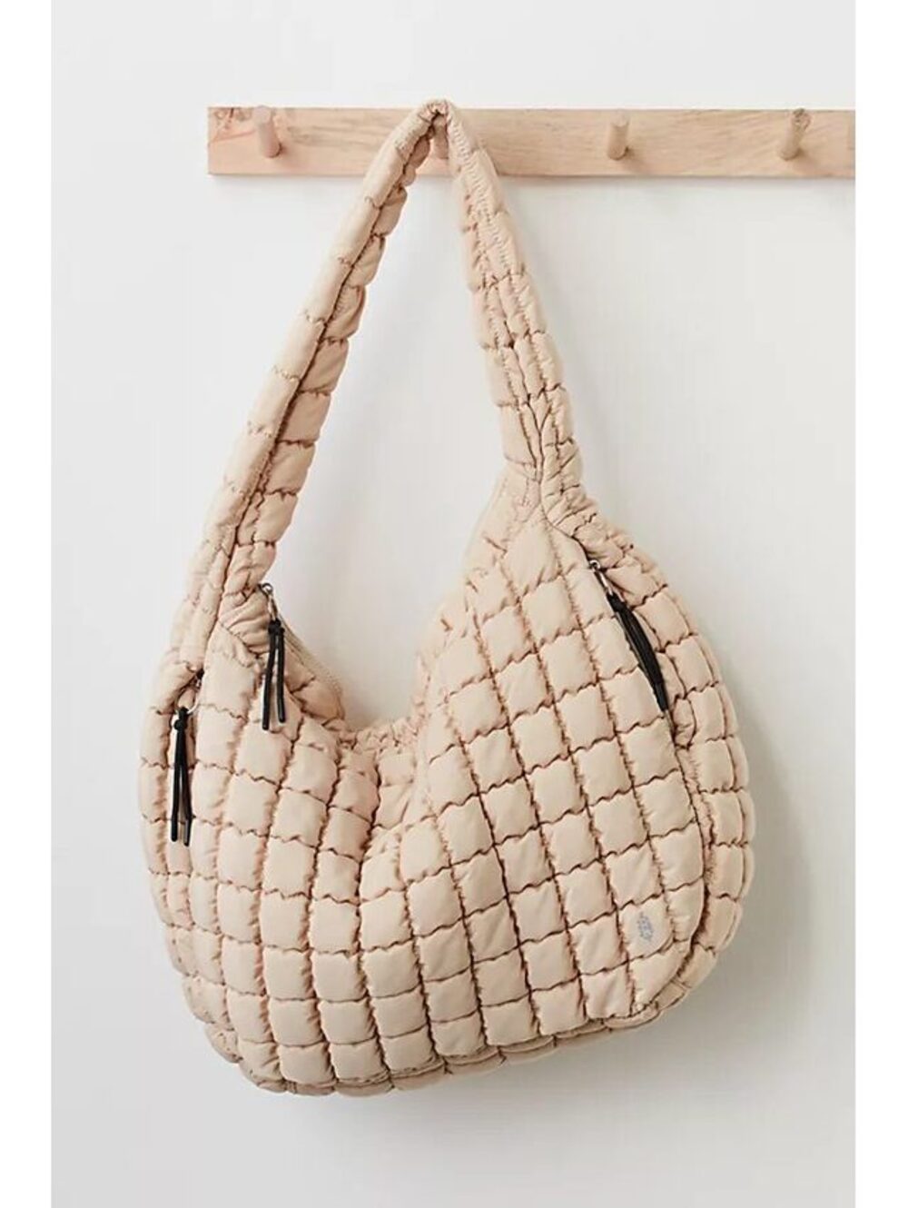 FP free people Movement Washed Sage Quilted Shoulder Bag carryall